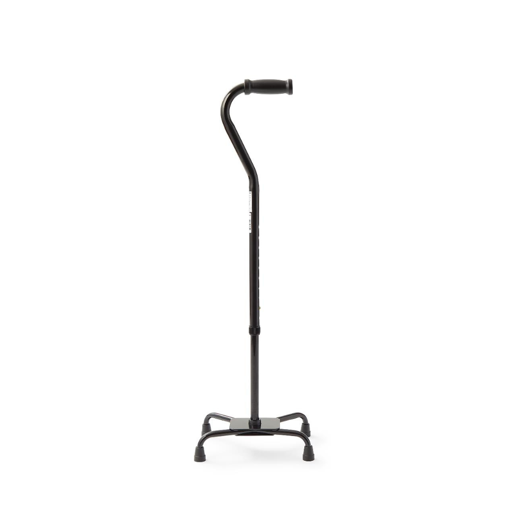 Medline Bariatric Quad Cane - Height Adjustable - 500 lb Capacity - Senior.com Quad Canes